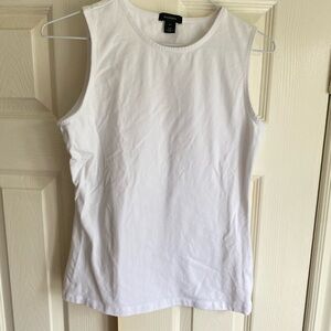 NWOT Halogen White Sleeveless Tank Top